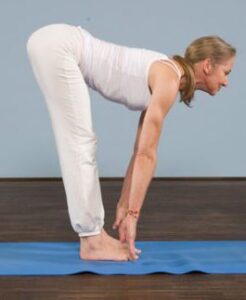 Asana - Haltung: Zwischenschritt bei der Pyramide